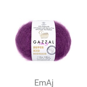Włóczka Gazzal Super Kid Mohair Gazzal 64410 25g moher merino   