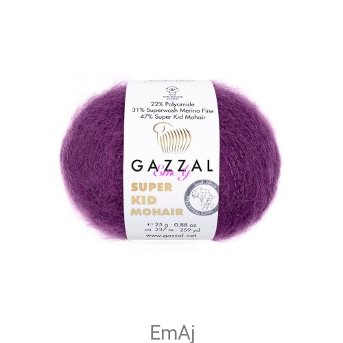 Włóczka Gazzal Super Kid Mohair Gazzal 64410 25g moher merino   