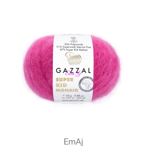 Włóczka Gazzal Super Kid Mohair Gazzal 64421 25g moher merino   