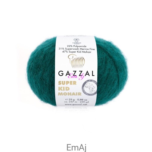 Włóczka Gazzal Super Kid Mohair Gazzal 64418 25g moher merino    