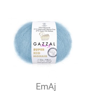 Włóczka Gazzal Super Kid Mohair Gazzal 64420 25g moher merino    