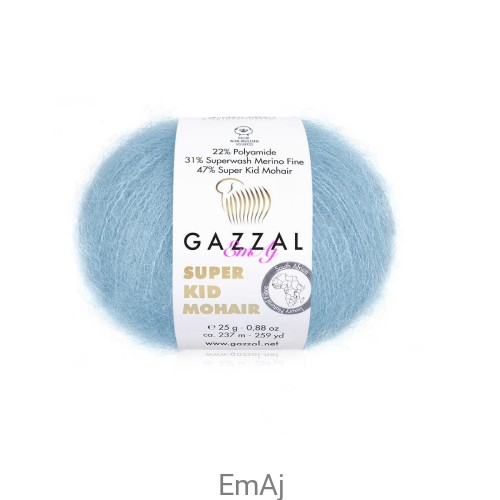 Włóczka Gazzal Super Kid Mohair Gazzal 64420 25g moher merino    