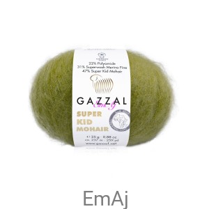 Włóczka Gazzal Super Kid Mohair Gazzal 64422 25g moher merino    
