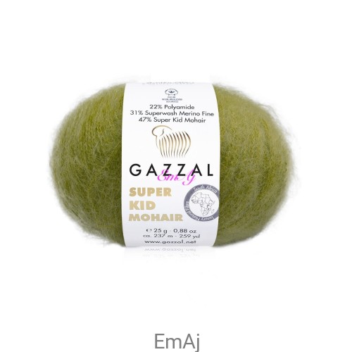 Włóczka Gazzal Super Kid Mohair Gazzal 64422 25g moher merino    