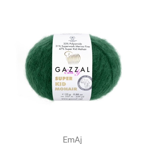Włóczka Gazzal Super Kid Mohair Gazzal 64424 25g moher merino    