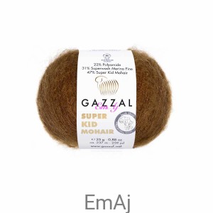 Włóczka Gazzal Super Kid Mohair Gazzal 64401 25g moher merino     