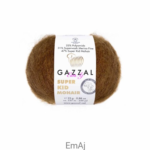 Włóczka Gazzal Super Kid Mohair Gazzal 64401 25g moher merino     
