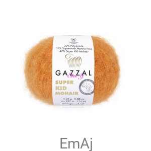 Włóczka Gazzal Super Kid Mohair Gazzal 64419 25g moher merino      