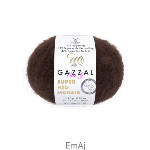 Włóczka Gazzal Super Kid Mohair Gazzal 64426 25g moher merino       