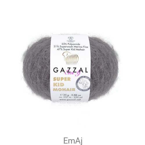 Włóczka Gazzal Super Kid Mohair Gazzal 64433 25g moher merino 