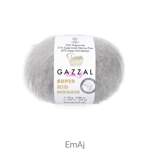 Włóczka Gazzal Super Kid Mohair Gazzal 64435 25g moher merino 