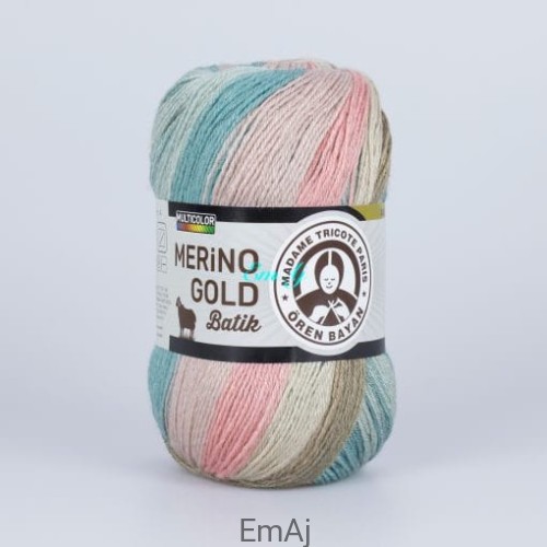 Merino Gold Batik Madame Tricote Paris 839