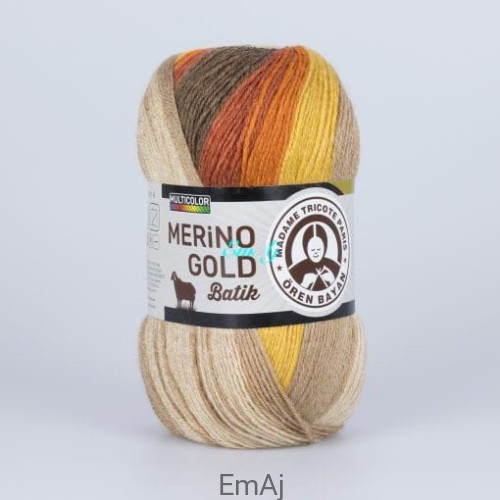 Merino Gold Batik Madame Tricote Paris 841