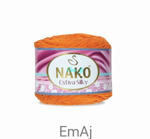 Estiva Silky Nako 12926 pomarańczowy