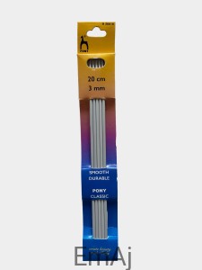 Druty Pony do skarpet aluminiowe zestaw 3,00 mm 36616