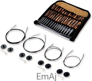 KnitPro natural zestaw 4,0- 10,00 + żyłki 