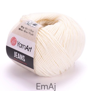 Włóczka YarnArt Jeans 03 ECRU Yarn Art