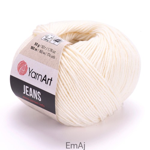 Włóczka YarnArt Jeans 03 ECRU Yarn Art