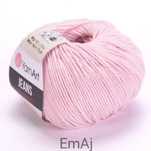 Włóczka YarnArt Jeans 18 PUDROWY RÓŻ Yarn Art