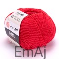 Włóczka YarnArt Jeans 26 CZERWONY Yarn Art