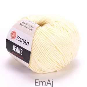 Włóczka YarnArt Jeans 86 ŻÓŁTY PASTELOWY Yarn Art                     