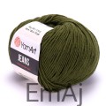 Włóczka YarnArt Jeans 82 ZIELONY MORO Yarn Art                   