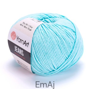Włóczka YarnArt Jeans 76 NAJJAŚNIEJSZY TURKUS Yarn Art                      