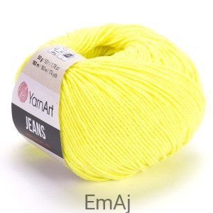 Włóczka YarnArt Jeans 58 INTENSYWNY ŻÓŁTY Yarn Art          