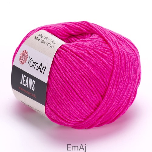 Włóczka YarnArt Jeans 59 INTENSYWNY RÓŻOWY Yarn Art           