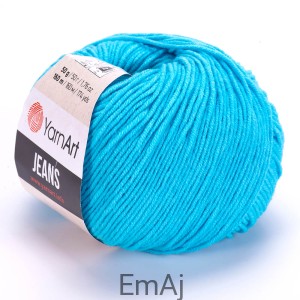 Włóczka YarnArt Jeans 33 TURKUSOWY JASNY Yarn Art    