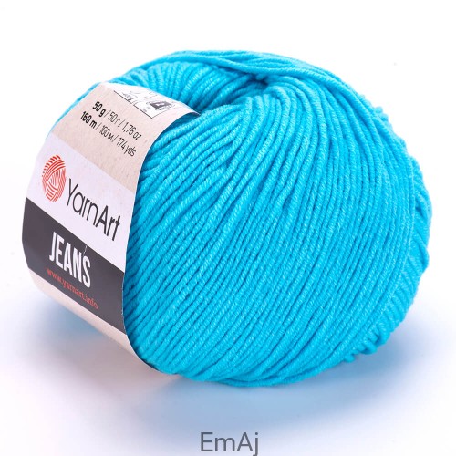 Włóczka YarnArt Jeans 33 TURKUSOWY JASNY Yarn Art    