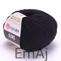 Włóczka YarnArt Jeans 53 CZARNY Yarn Art         
