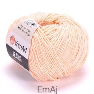 Włóczka YarnArt Jeans 73 BRZOSKWINIOWY  Yarn Art                   