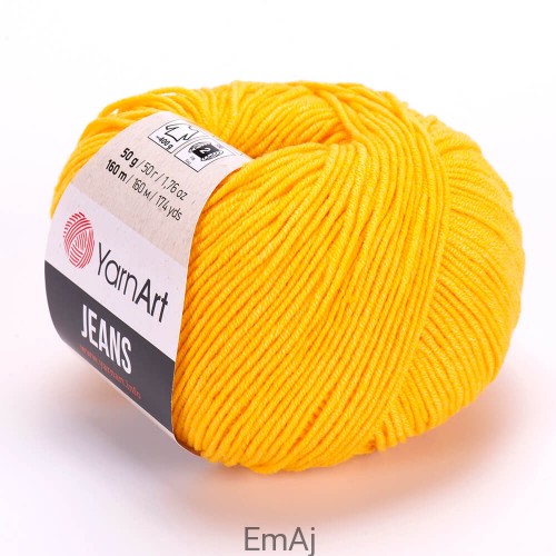 Włóczka YarnArt Jeans 35 ŻÓŁTY Yarn Art   