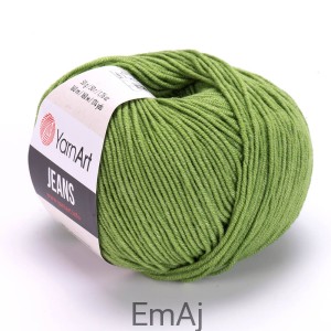 Włóczka YarnArt Jeans 69 ZIELONY Yarn Art               