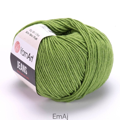 Włóczka YarnArt Jeans 69 ZIELONY Yarn Art               