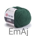 Włóczka YarnArt Jeans 92 Butelkowa zieleń  Yarn Art