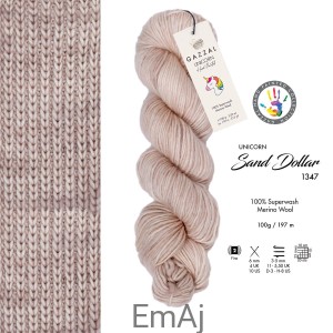 Włóczka Gazzal Unicorn merino 1347