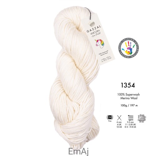 Włóczka Gazzal Unicorn merino 1354