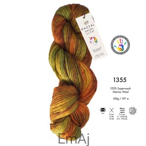 Włóczka Gazzal Unicorn merino 1355