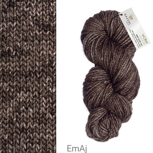 Worm Gazzal Super Fine Merino 100% 3850 Deep Taupe