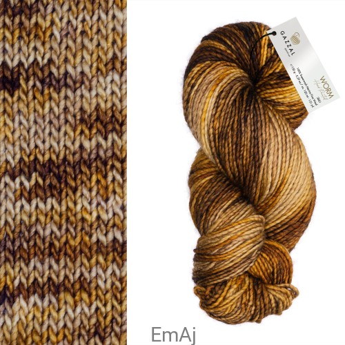 Worm Gazzal Super Fine Merino 100% 3881