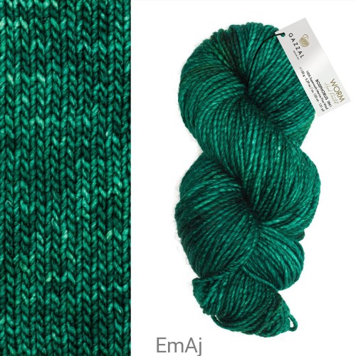Worm Gazzal Super Fine Merino 100% 3861 Bosphorus