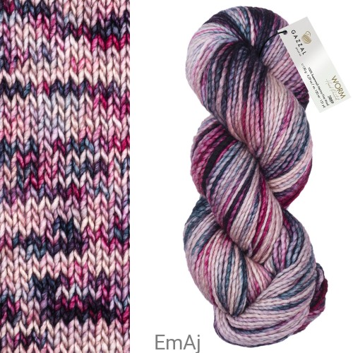 Worm Gazzal Super Fine Merino 100% 3889