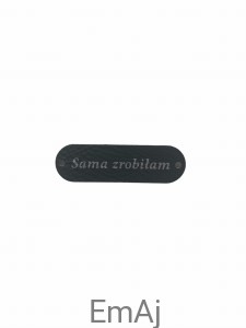 Metka Handmade z ekoskóry SAMA ZROBIŁAM czarna (51)