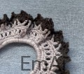 Szydełkowe scrunchie w kolorach natury BEŻOWO-BRĄZOWE Handmade  