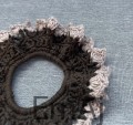 Szydełkowe scrunchie w kolorach natury BRĄZOWO-BEŻOWE Handmade 
