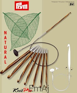 Szydełko tunezyjskie afgańskie KnitPro Natural Prym 6,0 mm 223726